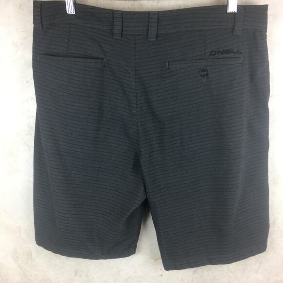 O'Neill Gray Striped Hybrid Board Shorts Men's Size 36 - Picture 2 of 13